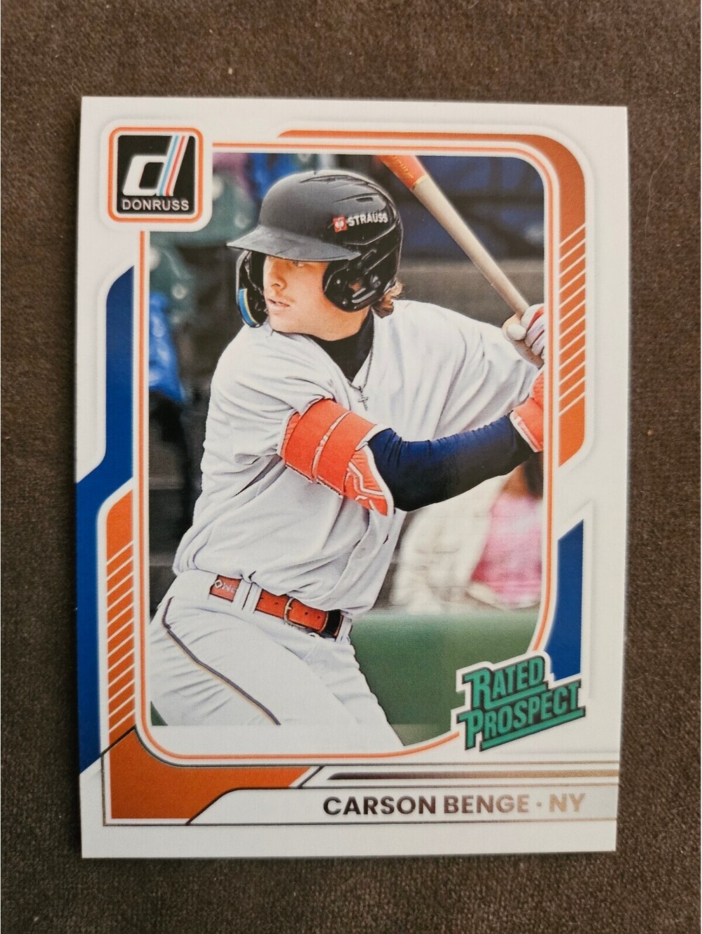Carson Benge #180 - 2026 Panini Donruss - Rated Prospect - NY Mets